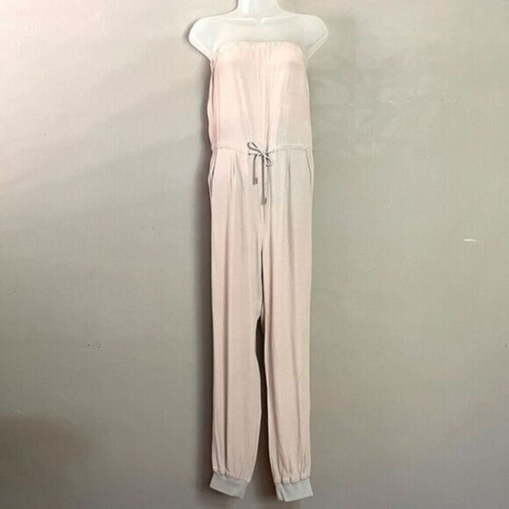 MM6 Maison Martin Margiela Jumpsuit Strapless Pink 40 (US4) Italy Rayon Designer